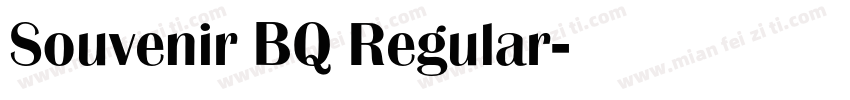 Souvenir BQ Regular字体转换